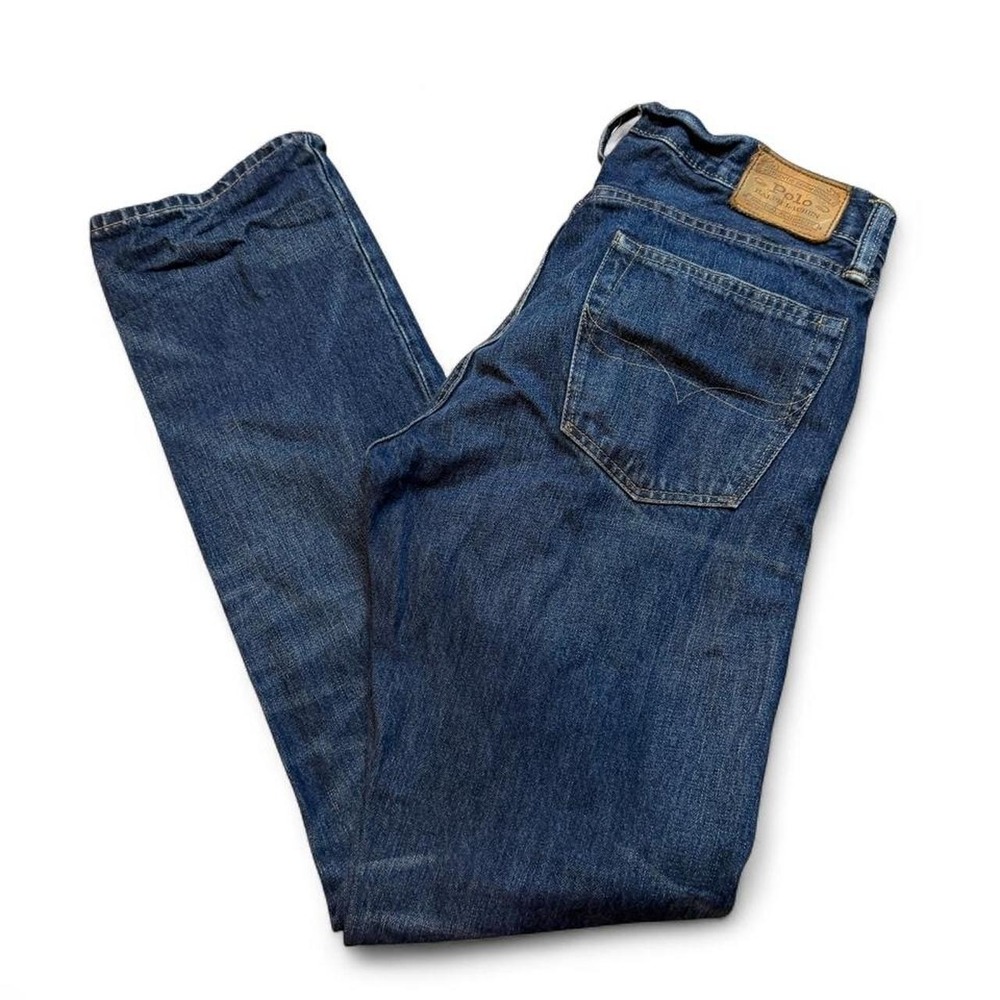 Polo Ralph Lauren Hampton relaxed straight denim blue jeans size 30x34